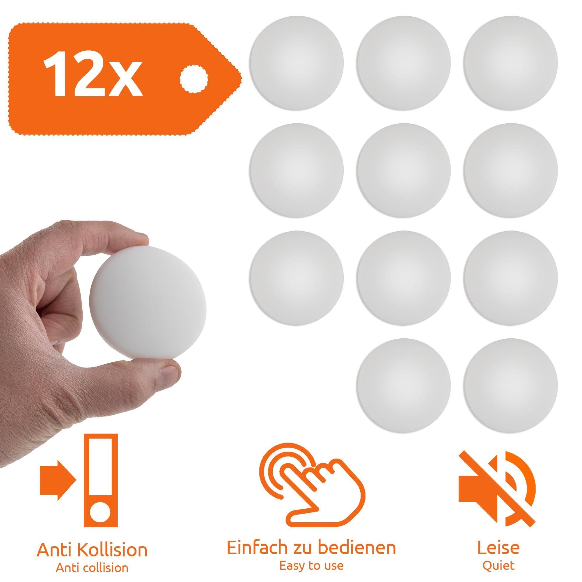 ECENCE Wandtürstopper 12x Türpuffer Türstopper selbstklebend 40mm (12 St) günstig online kaufen