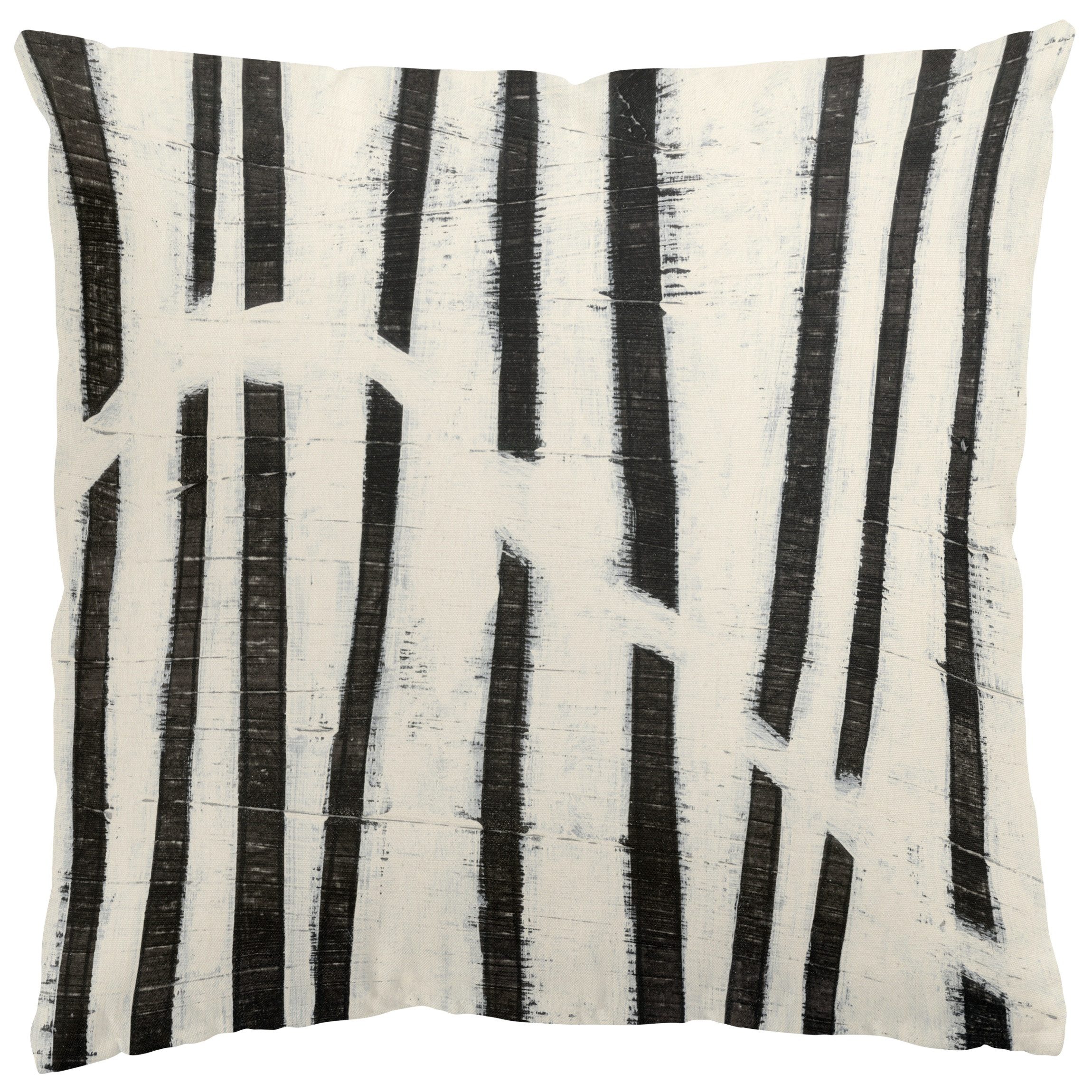 Bilderdepot24 Dekokissen drinnen / draußen Kissenhülle schwarz weiss Muster Vintage, Bezug mit / ohne Füllung Zierkissen Outdoor Sofa Bett