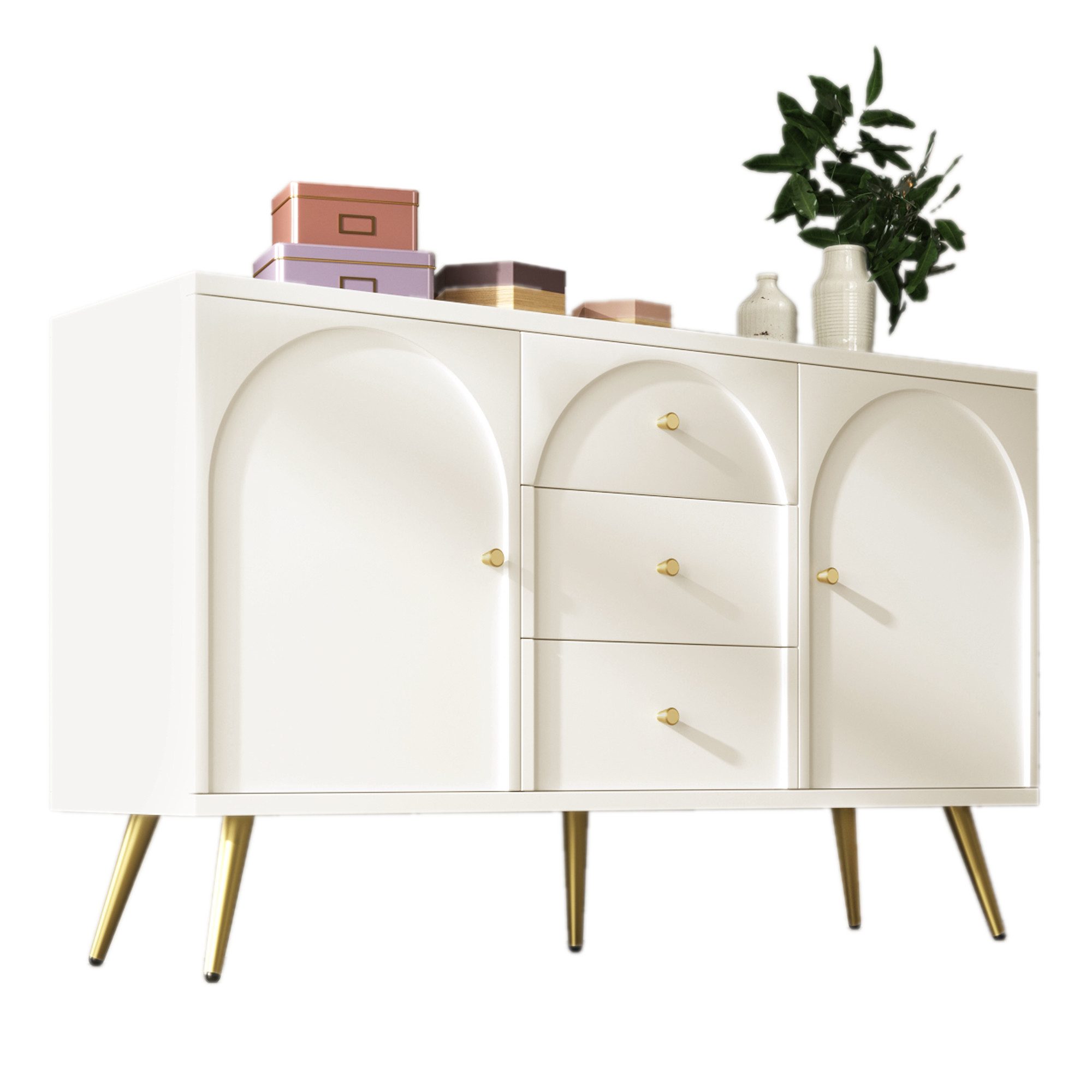 OKWISH Sideboard Sideboard mit verstellbaren Regalen günstig online kaufen