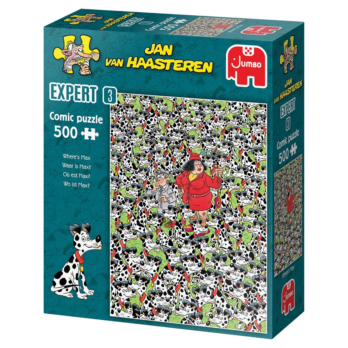 Jan van Haasteren Puzzle Jan van Haasteren Expert 3 Wo ist Max? 500 Teile Puzzle, 500 Puzzleteile