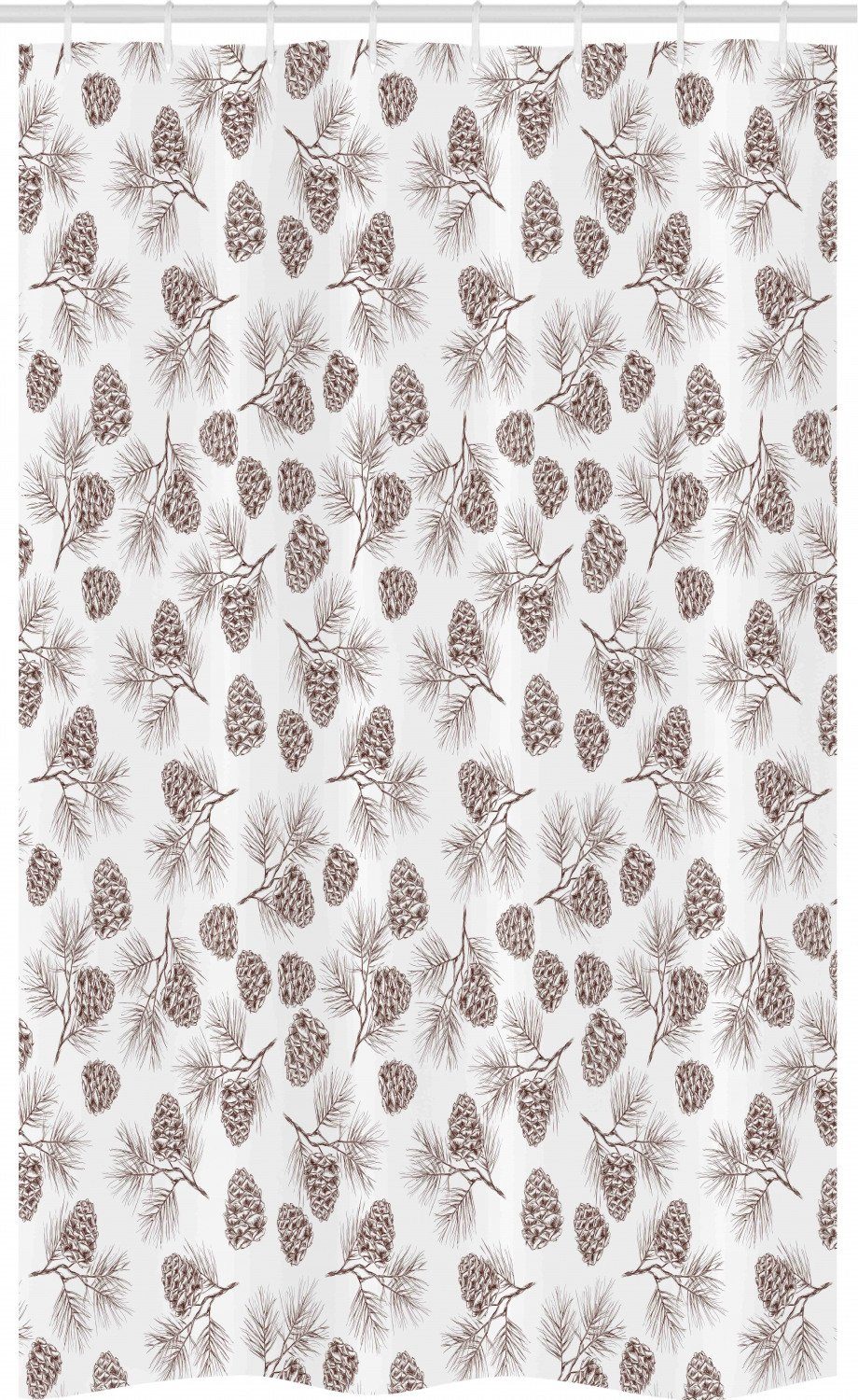 Abakuhaus Duschvorhang »Badezimmer Deko Set aus Stoff mit Haken« Breite