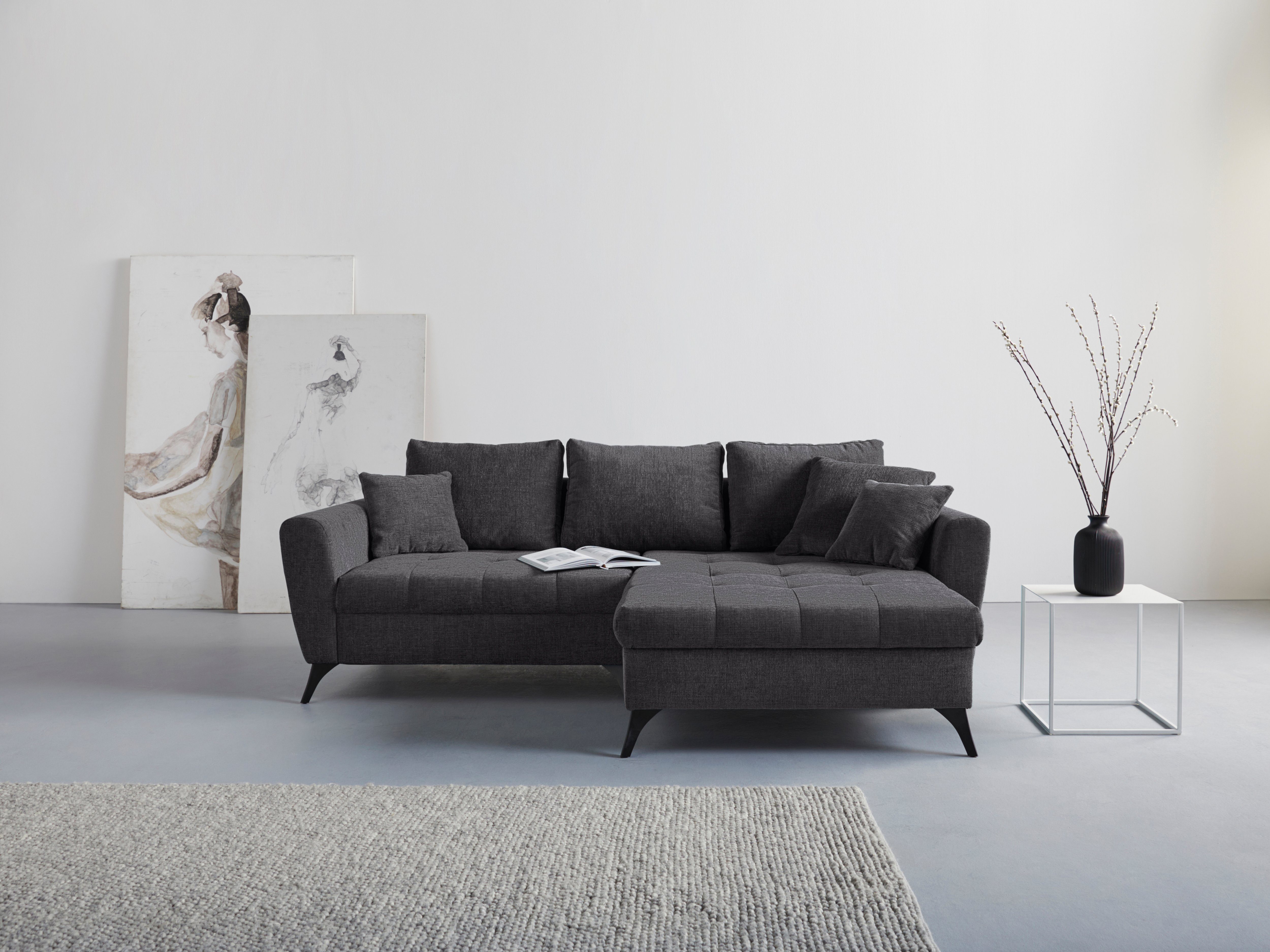 ᐅ INOSIGN Ecksofa Lörby, Belastbarkeit bis 140kg pro Sitzplatz, auch