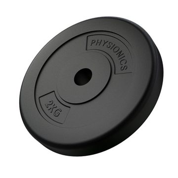 Physionics Gewichtsscheibe Gewichtsscheiben - Sets (2KG / 2.5KG / 5KG / 7.5KG / 10KG), Ø 27 mm