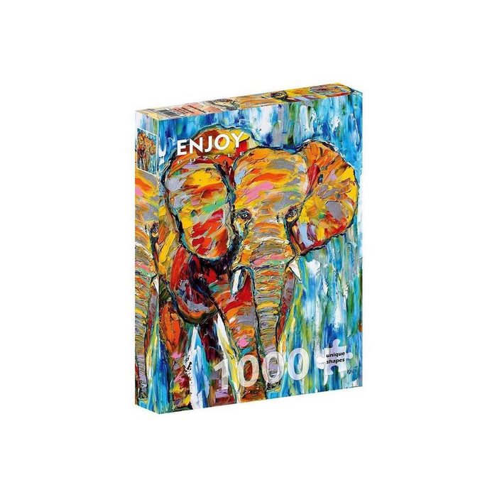 ENJOY Puzzle Puzzle ENJOY-1413 - Colorful Elefant Puzzle 1000 Teile Puzzleteile