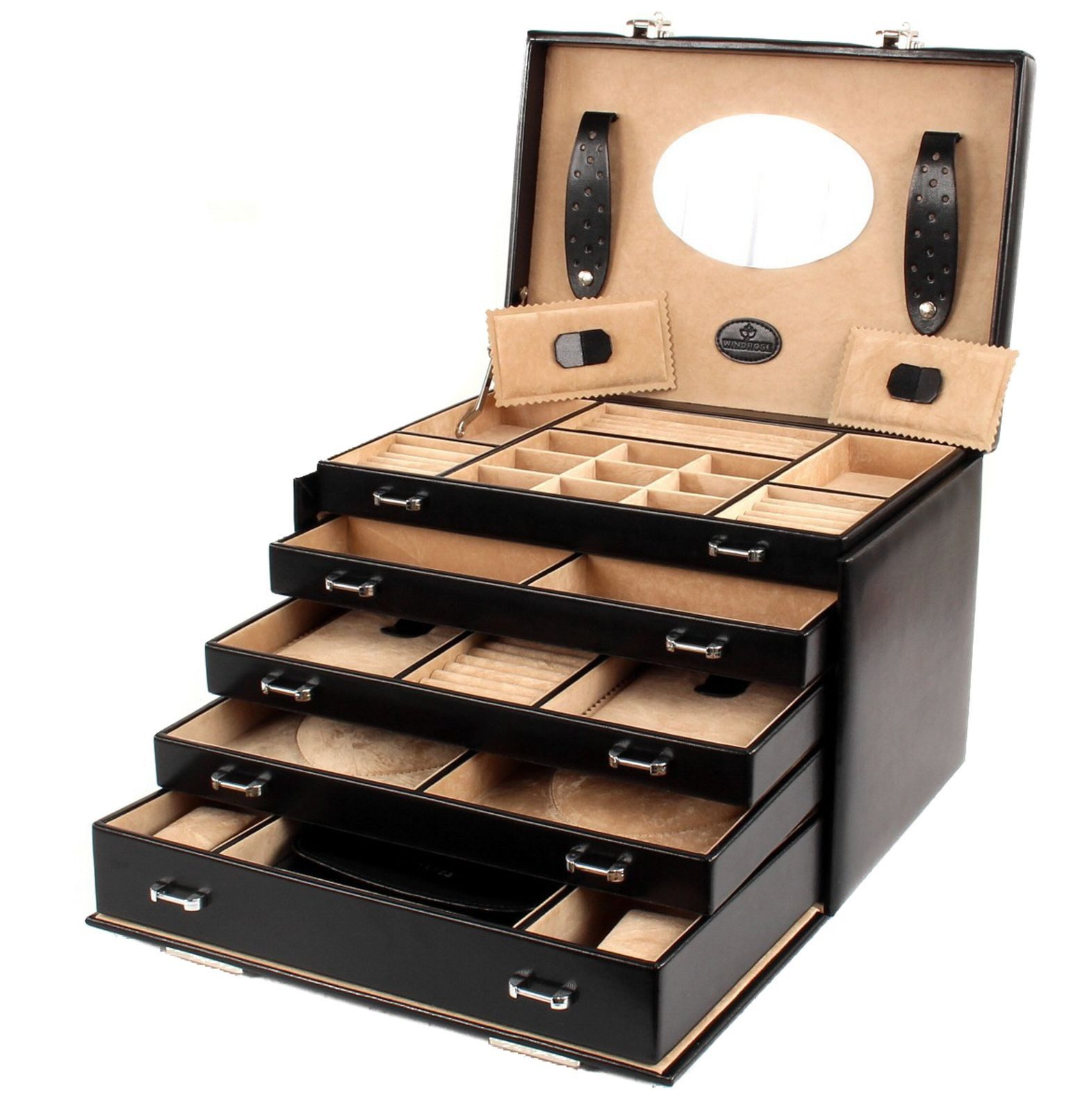 WINDROSE Schmuckkoffer Jewelry Box Big (Set, 2 St)
