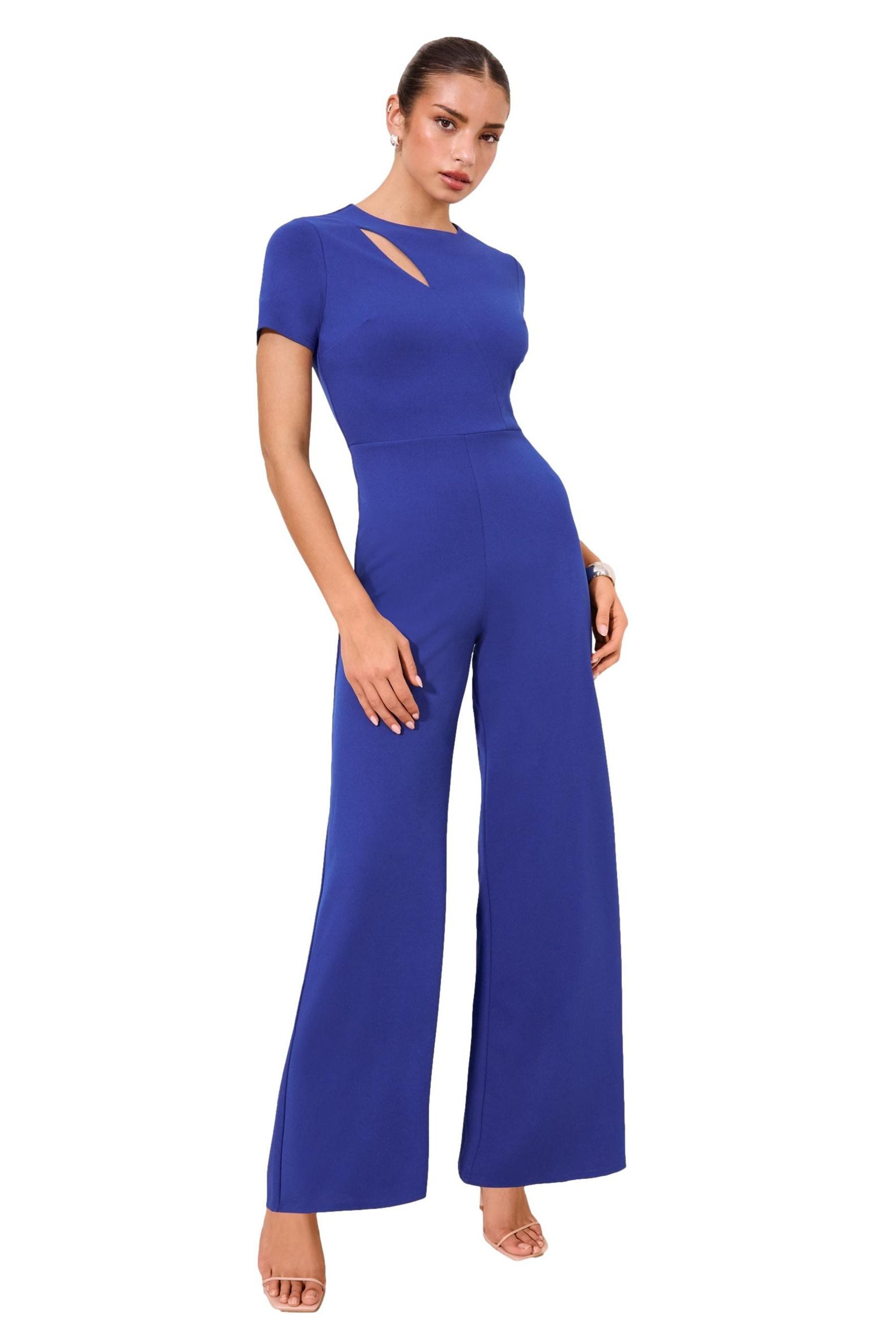 LIPSY Jumpsuit Lipsy Jumpsuit mit kurzen Ärmeln, Kurzgröße (1-tlg)