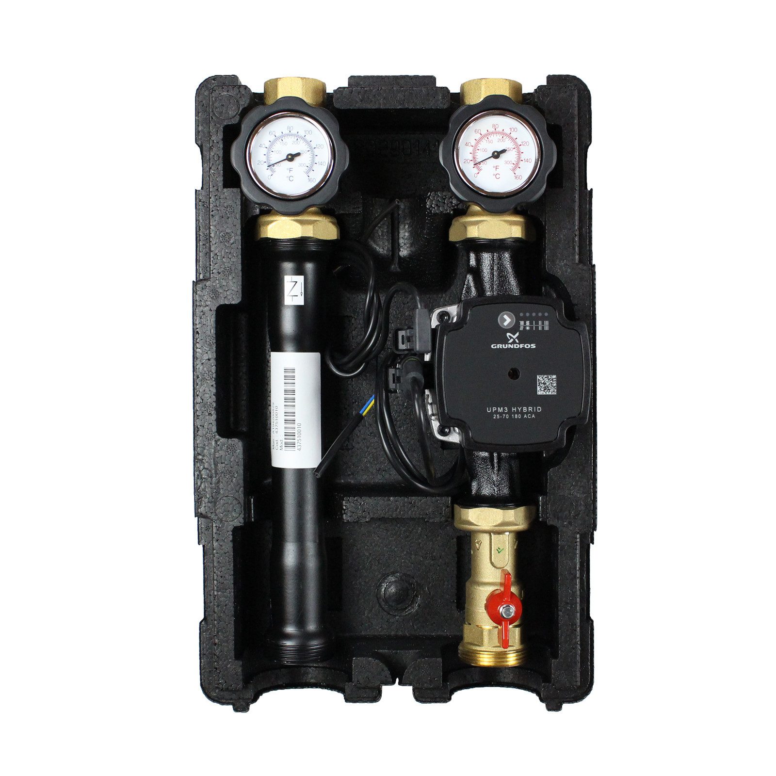 Environ Fußbodenheizung ProfiMix Heizkreispumpengruppe direkt, mit Grundfos UPM3 Hybrid 25/7 H