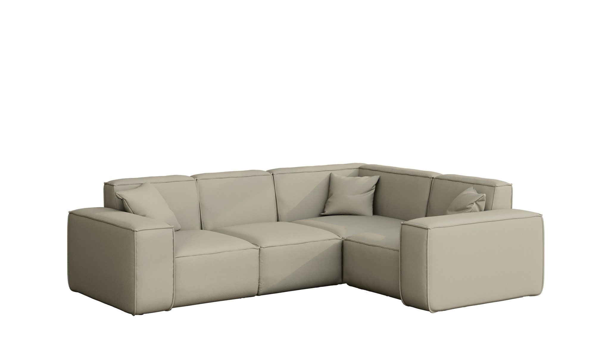 Fun Möbel Loungesofa Gartenmöbel Garten Ecksofa SUMMER, Kurzer Schenkel rechts oder links wählbar, Pflegeleichter und wetterfester Bezug