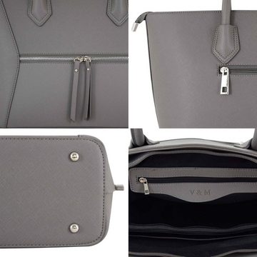 Vanessa & Melissa Handtasche Damen, Schulter-Tasche mit langen Trägern, praktische und elegante Allrounder Tasche