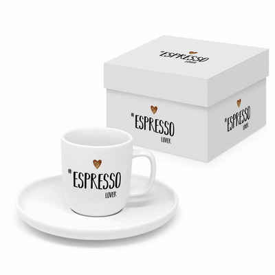 PPD Espressotasse »Espresso Lover White Matte 75 ml«, Bone China
