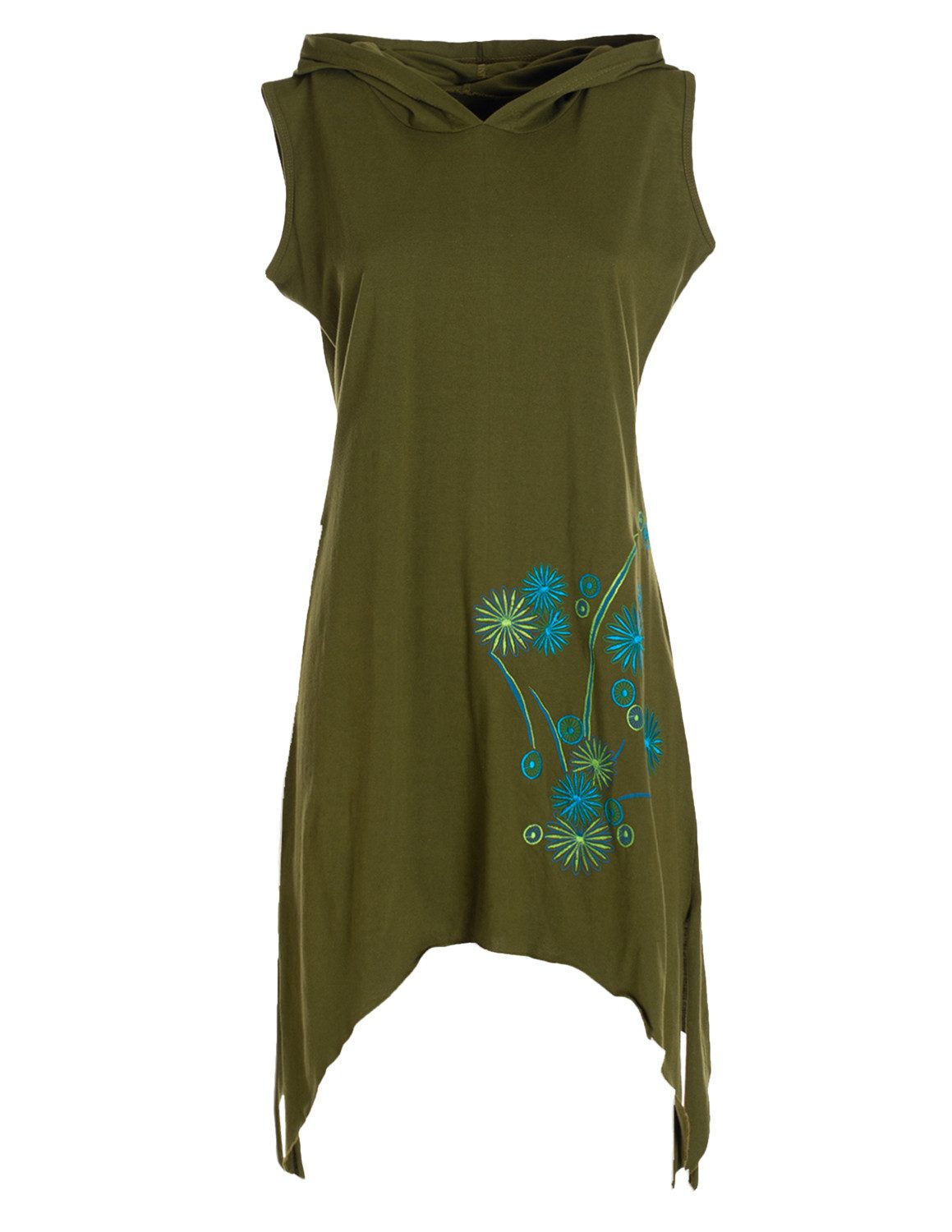 Vishes Zipfelkleid Armloses Damen Zipfel-Tunika Elfen-Kleid günstig online kaufen