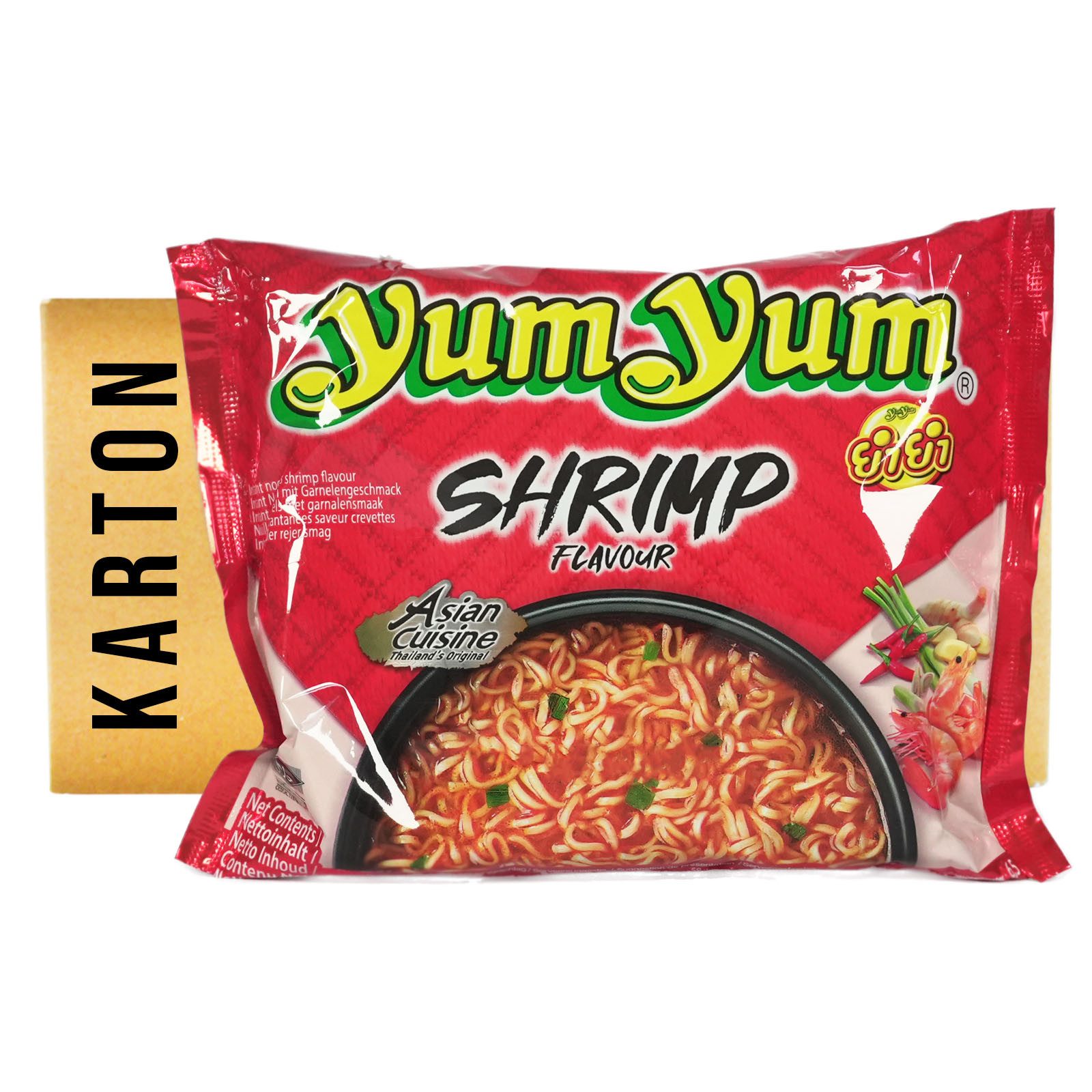 Yum Yum Fertiggericht Yum Yum Instantnudel Shrimp 30x60g