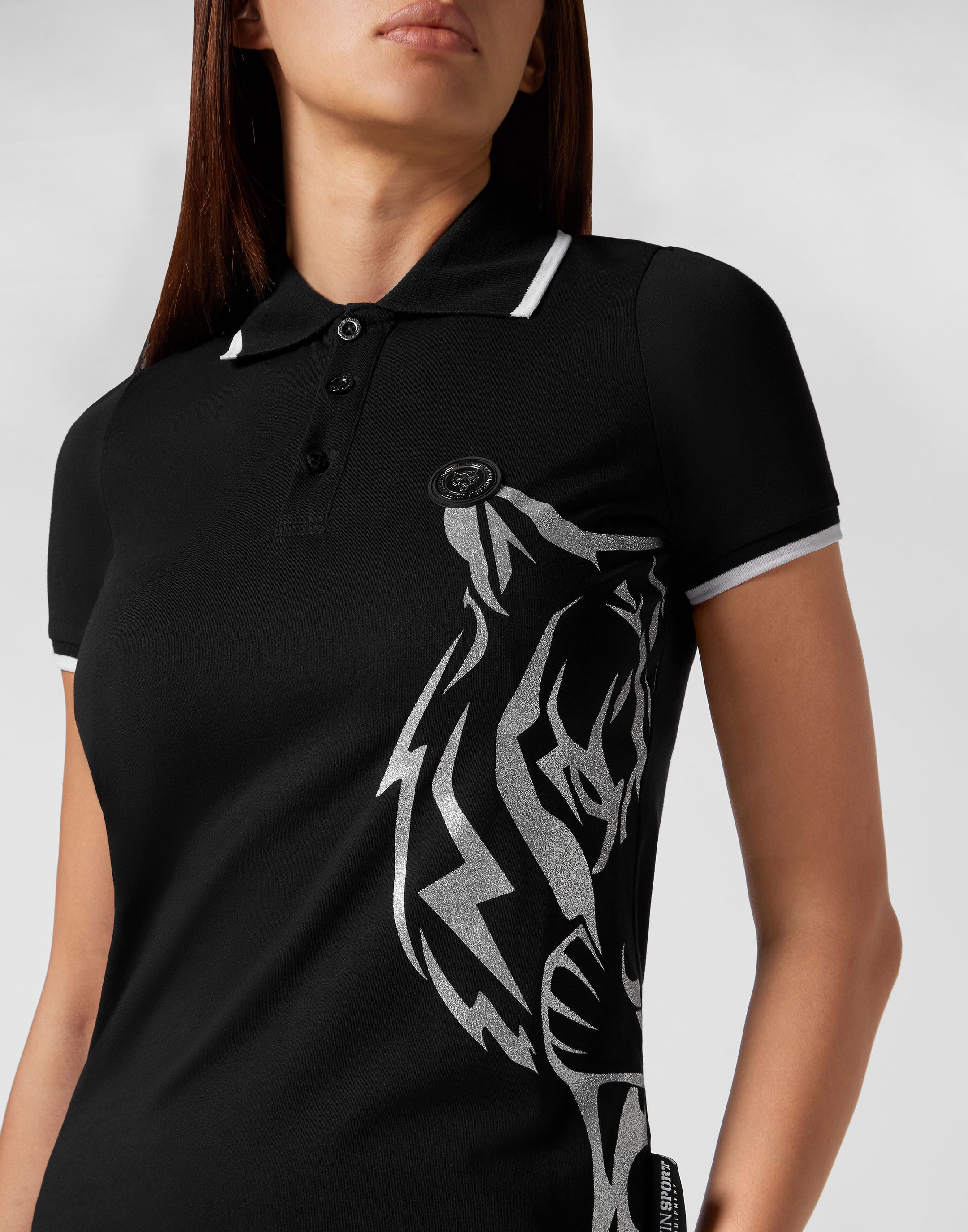 PLEIN SPORT Poloshirt Glitter