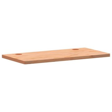 vidaXL Schreibtisch Schreibtischplatte 100x50x2,5 cm Massivholz Buche Arbeitsplatte Büroti