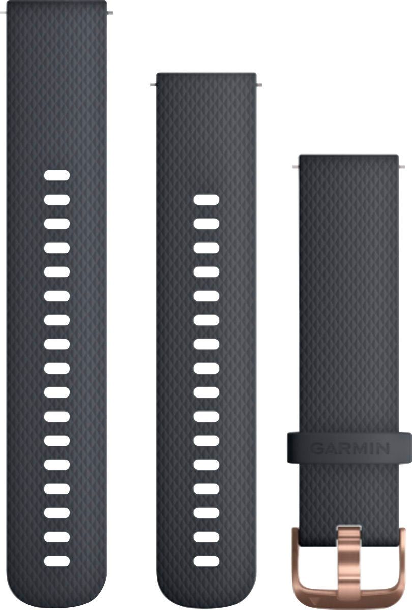 Garmin Wechselarmband Ersatzarmband vivomove HR Silikon (20 mm), Verschluss  aus Edelstahl