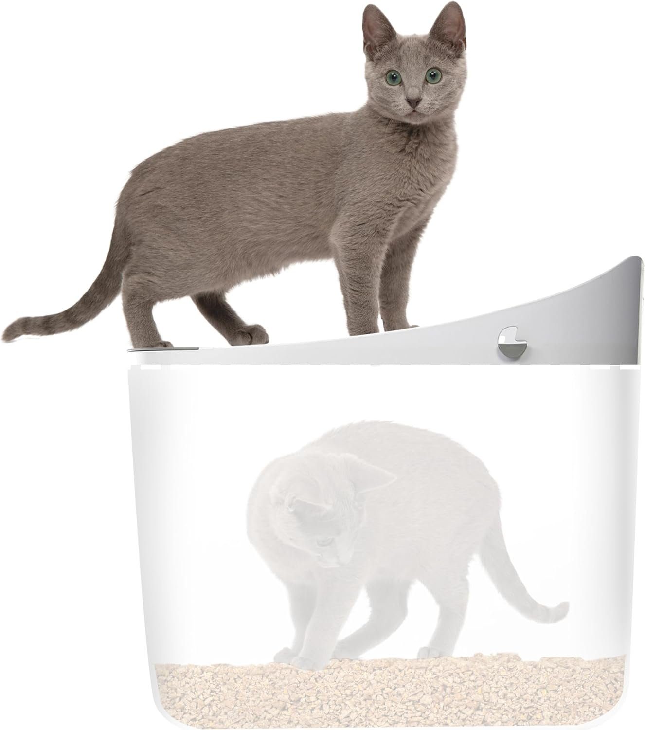 Catit Katzentoilette Pixi Katzentoilette, Farbe: grau