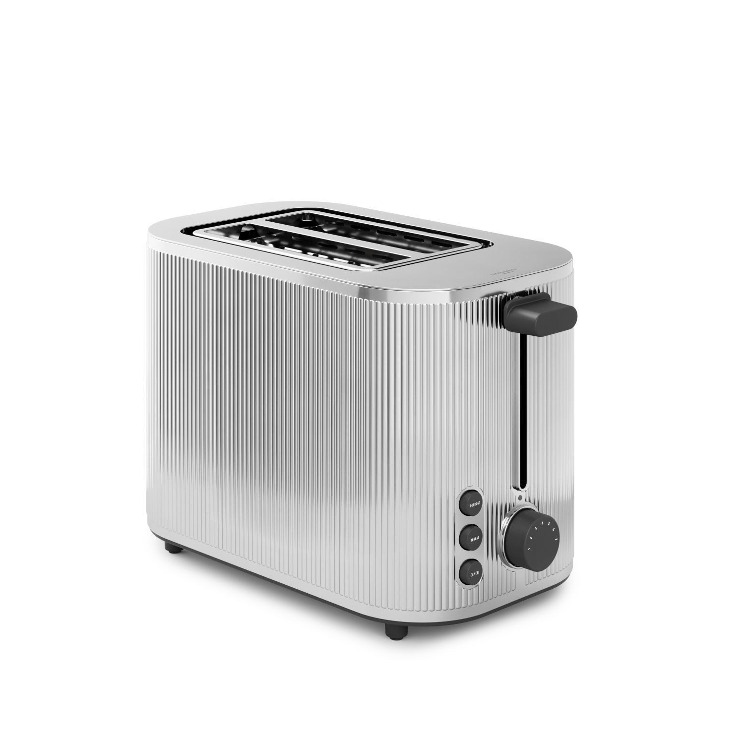 Georg Jensen Toaster Bernadotte Edelstahl, zwei kurze Schlitze, für 2 Scheiben