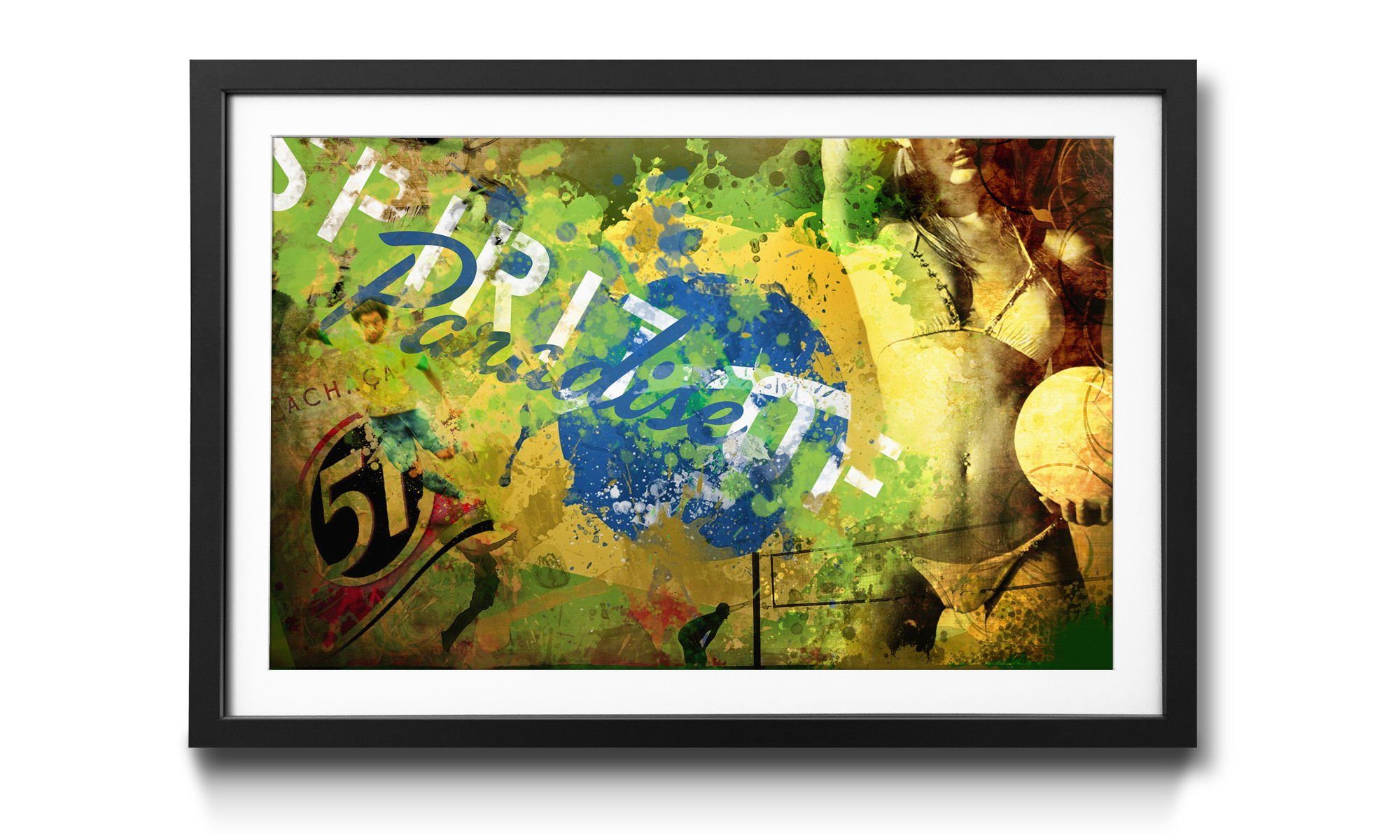 WandbilderXXL Bild mit Rahmen Brazil, Erotik, Wandbild, in 4 Größen erhältlich
