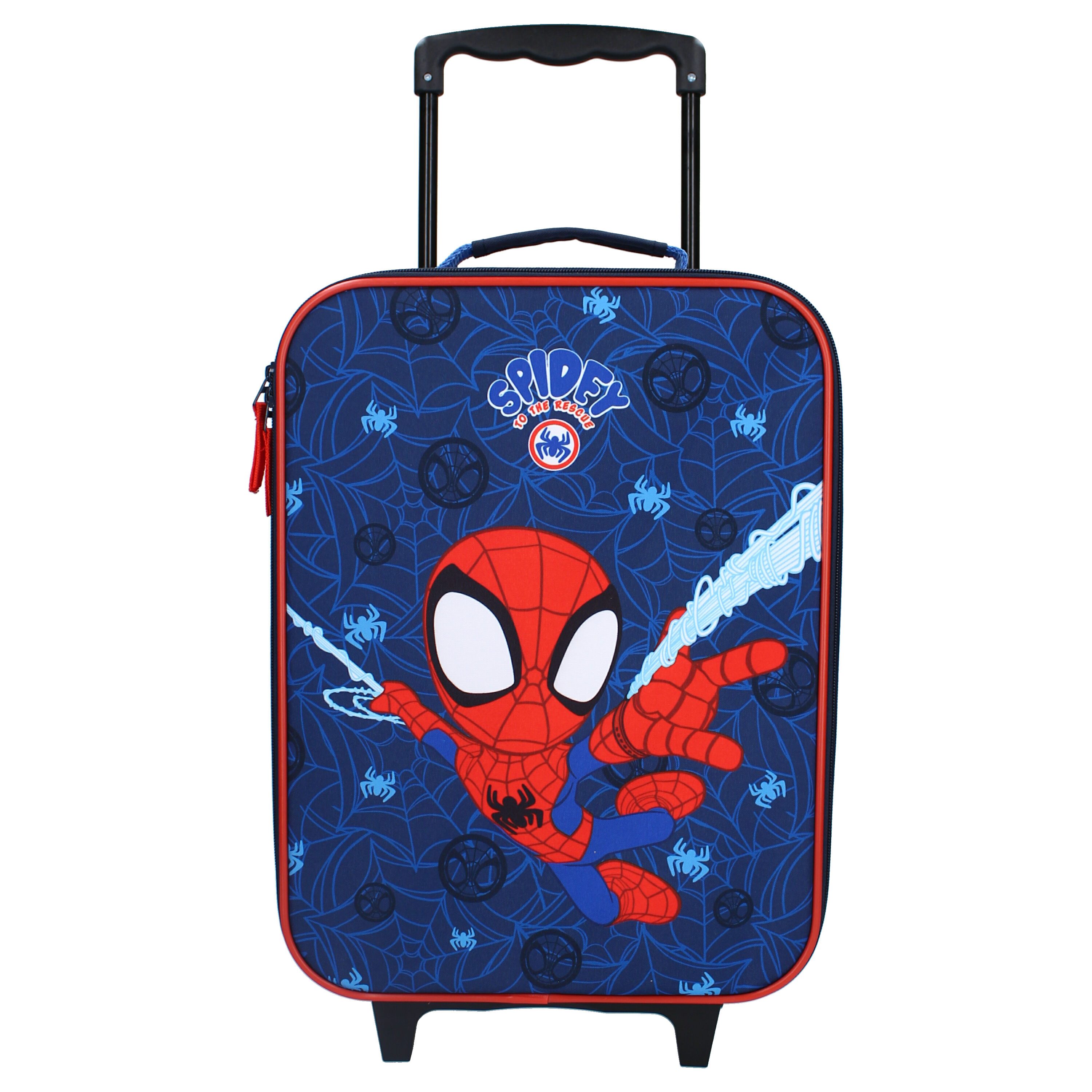 Spiderman Trolley Spidey Trolley für Kinder – Coole Reisetasche mit Spidey-Aufdruck