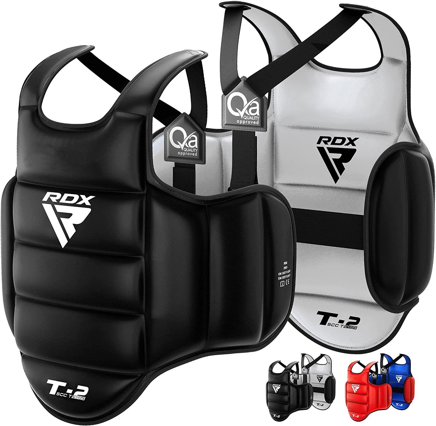 RDX Sports Brustschutz RDX Body Protector Martial Arts, Chest Protector Kickboxing White/Black
