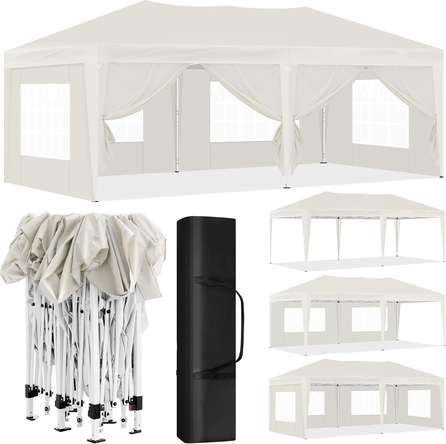 EUGAD Pavillon, mit 6 Seitenteilen, 6 günstig online kaufen