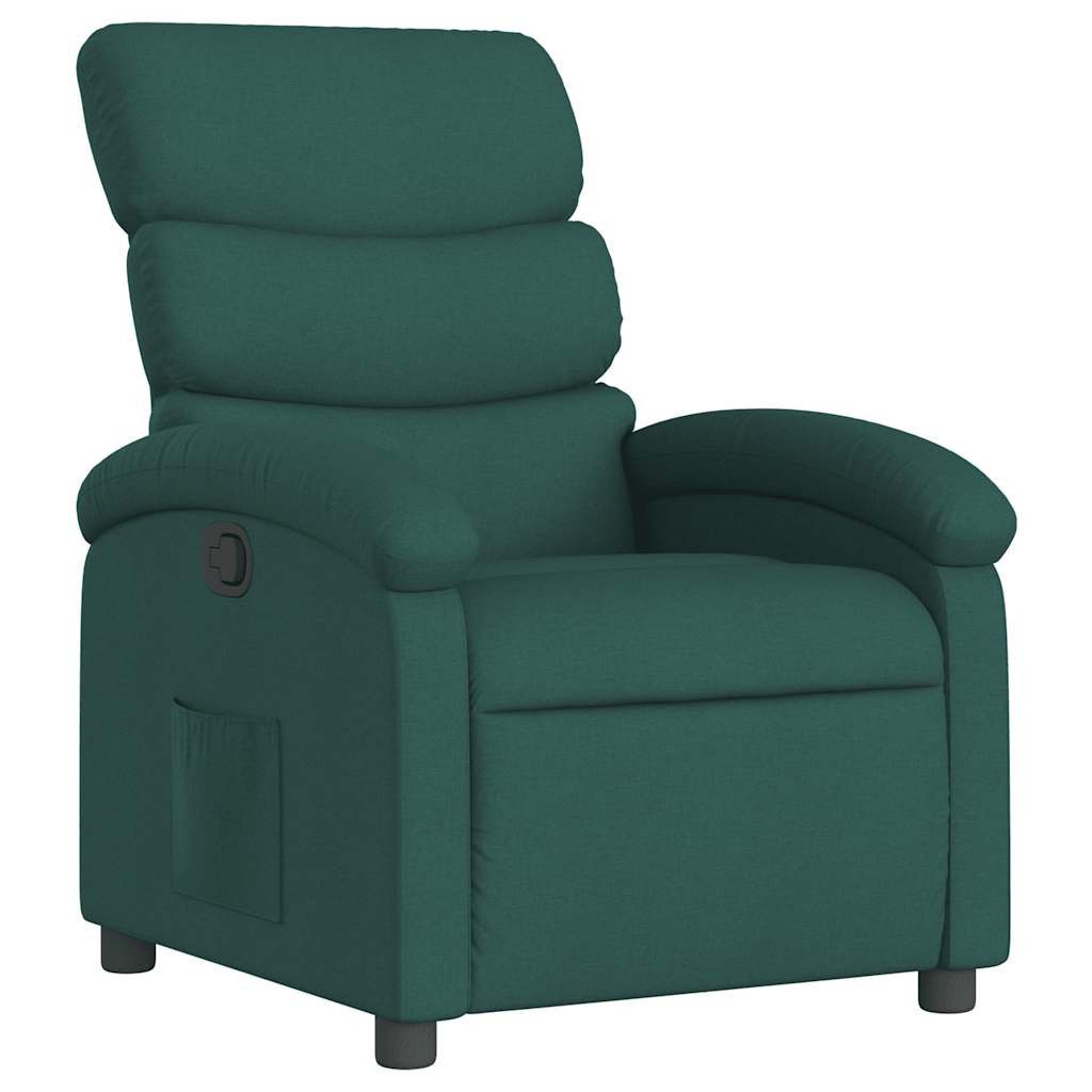 vidaXL Sessel Relaxsessel Dunkelgrün Stoff (1-St) günstig online kaufen
