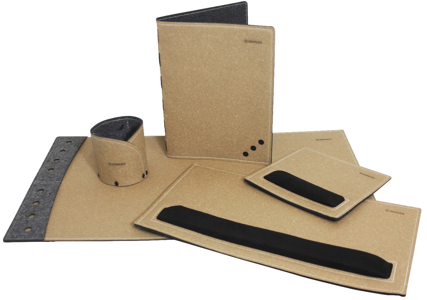 DONAU Ringbuchmappe DONAU 2100001-02 Ringmappe A4 235mm braun