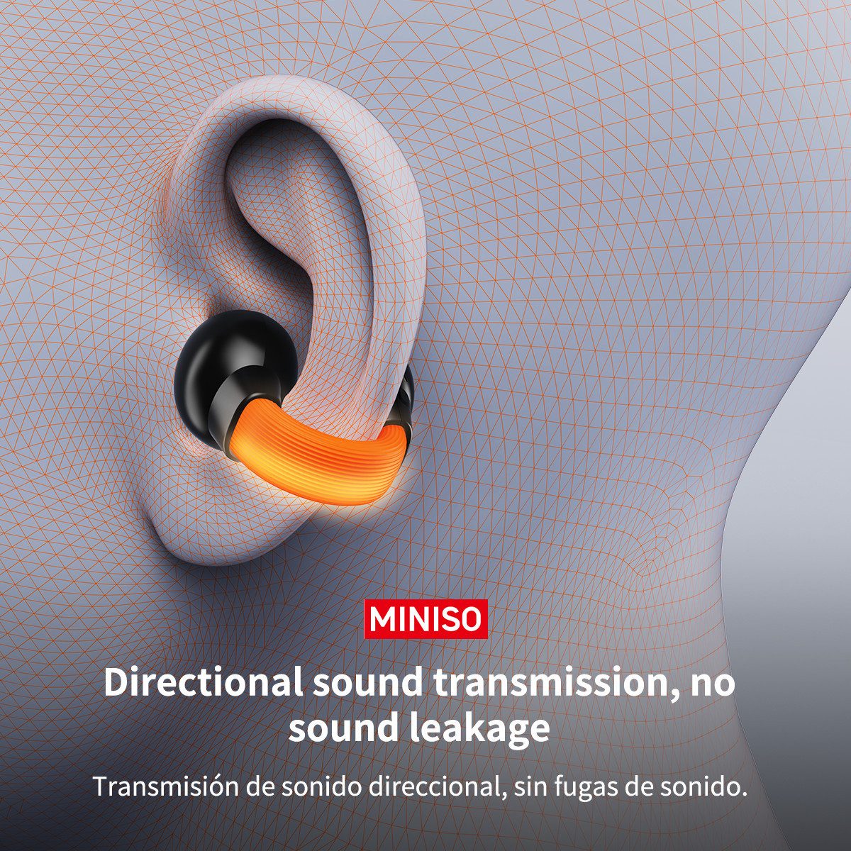 MINISO MINISO MS191 offener Kopfhörer, unterstützt 134 Sprachen. Bluetooth-Kopfhörer