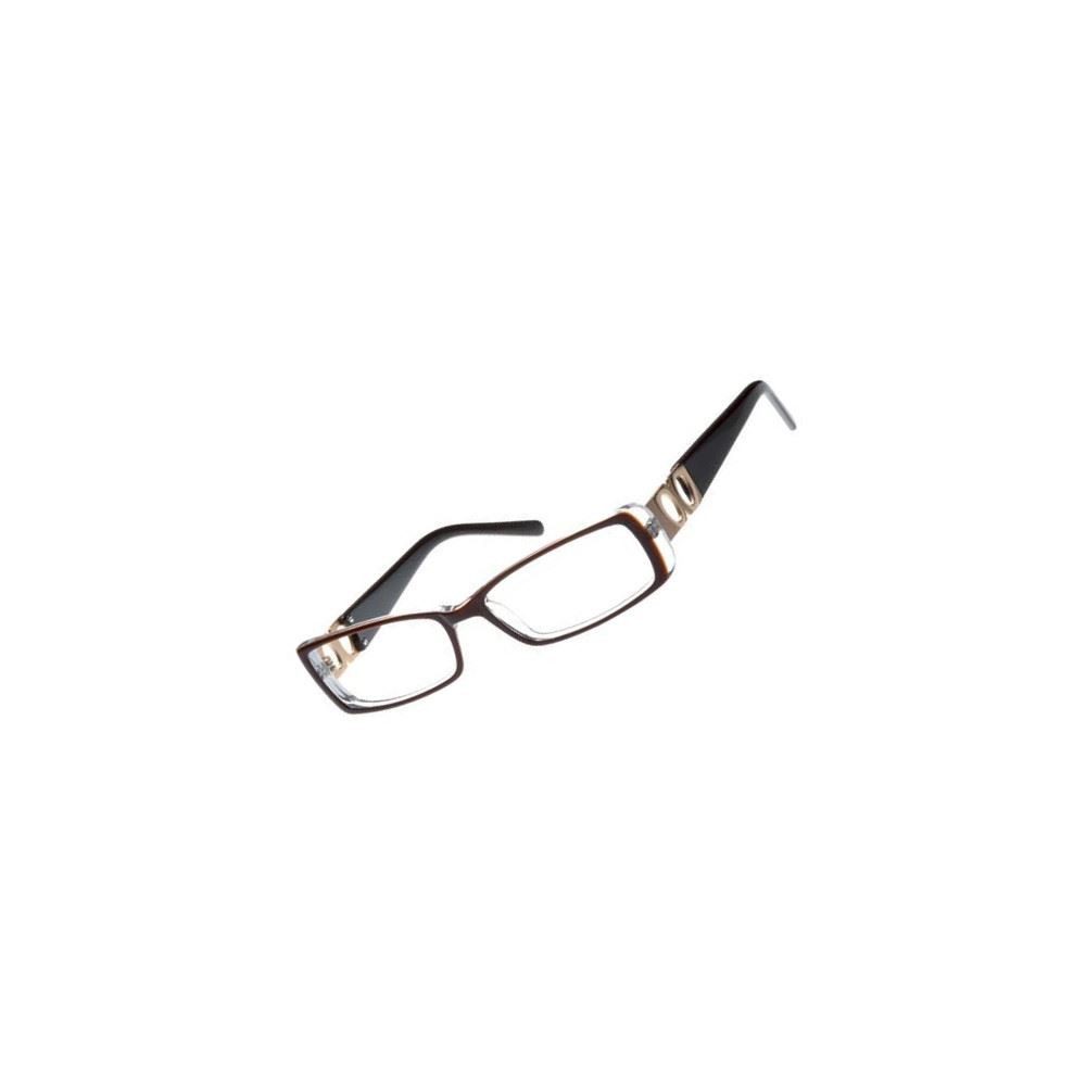 Fossil Brillengestell Korrektionsfassung Brille Kunststoff Braun 53/16/135 - OF2060200, Kunststoff und Metall