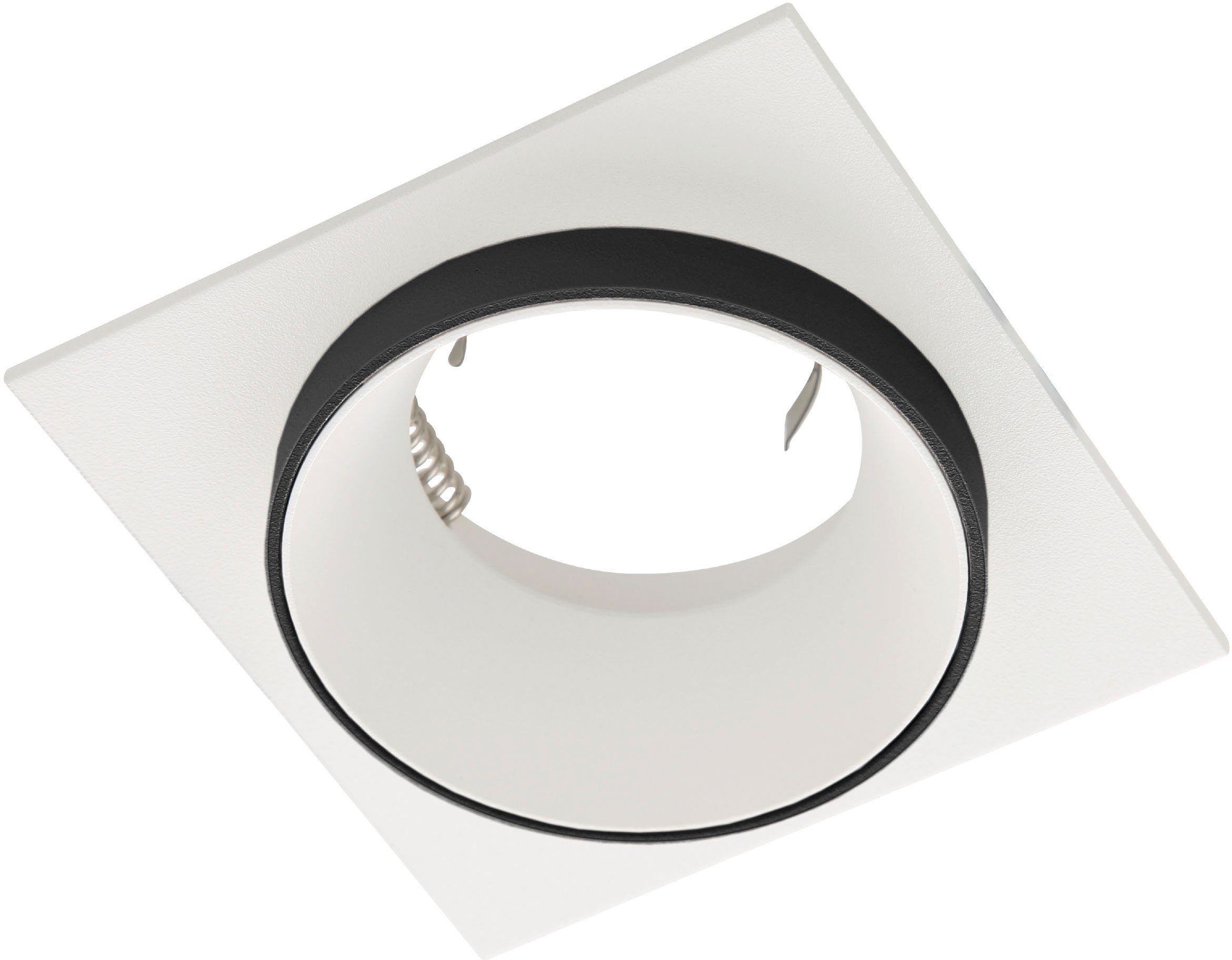 EGLO Deckenleuchte CAROSSO, Leuchtmittel wechselbar, ohne Leuchtmittel, Deckenleuchte in weiß und schwarz aus Alu - exkl. GU10 - 35W