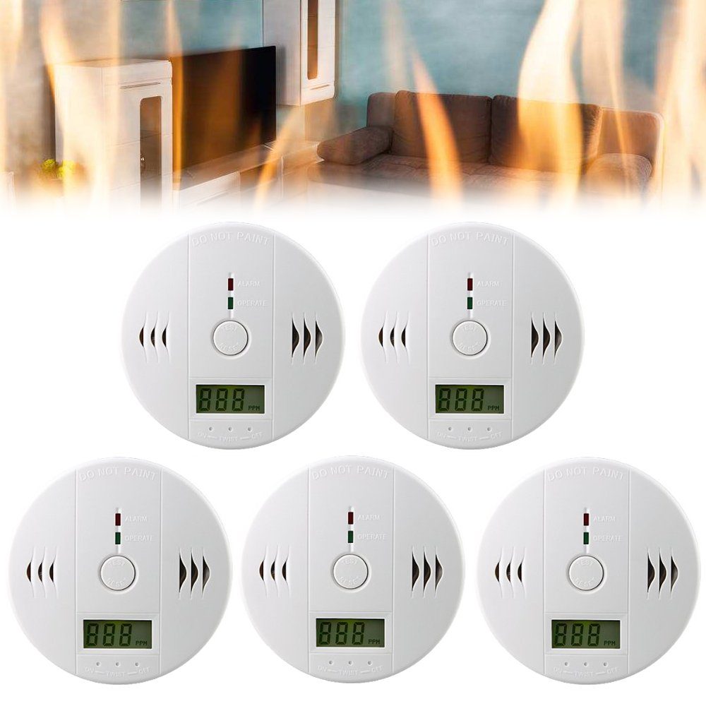 CO Melder Feuermelder Brandmelder Detektor Monoxide Gasmelder Feueralarm Küche 