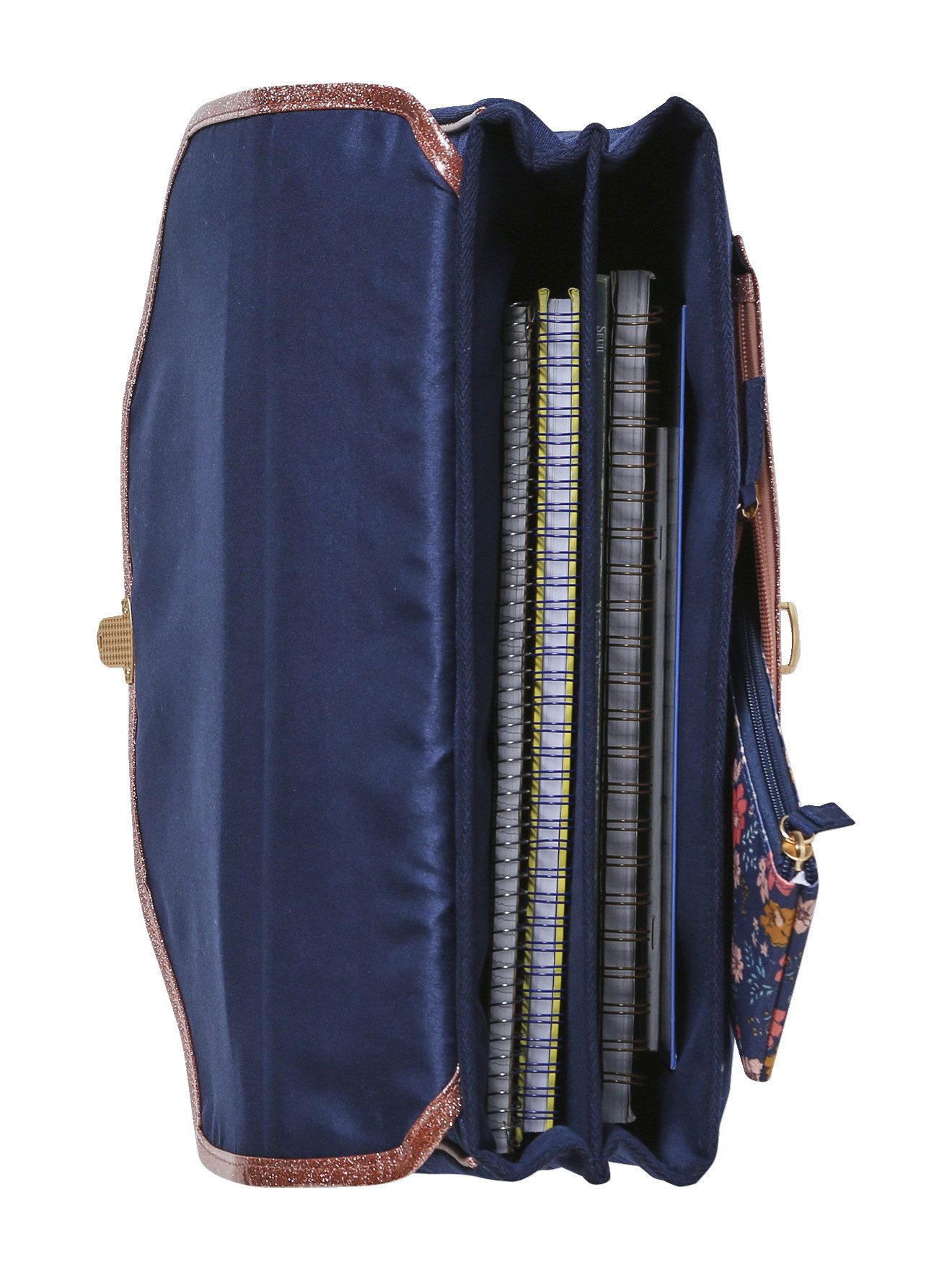 vertbaudet Schulrucksack Mädchen-Set: Schultasche & Federmappe FLOWERS