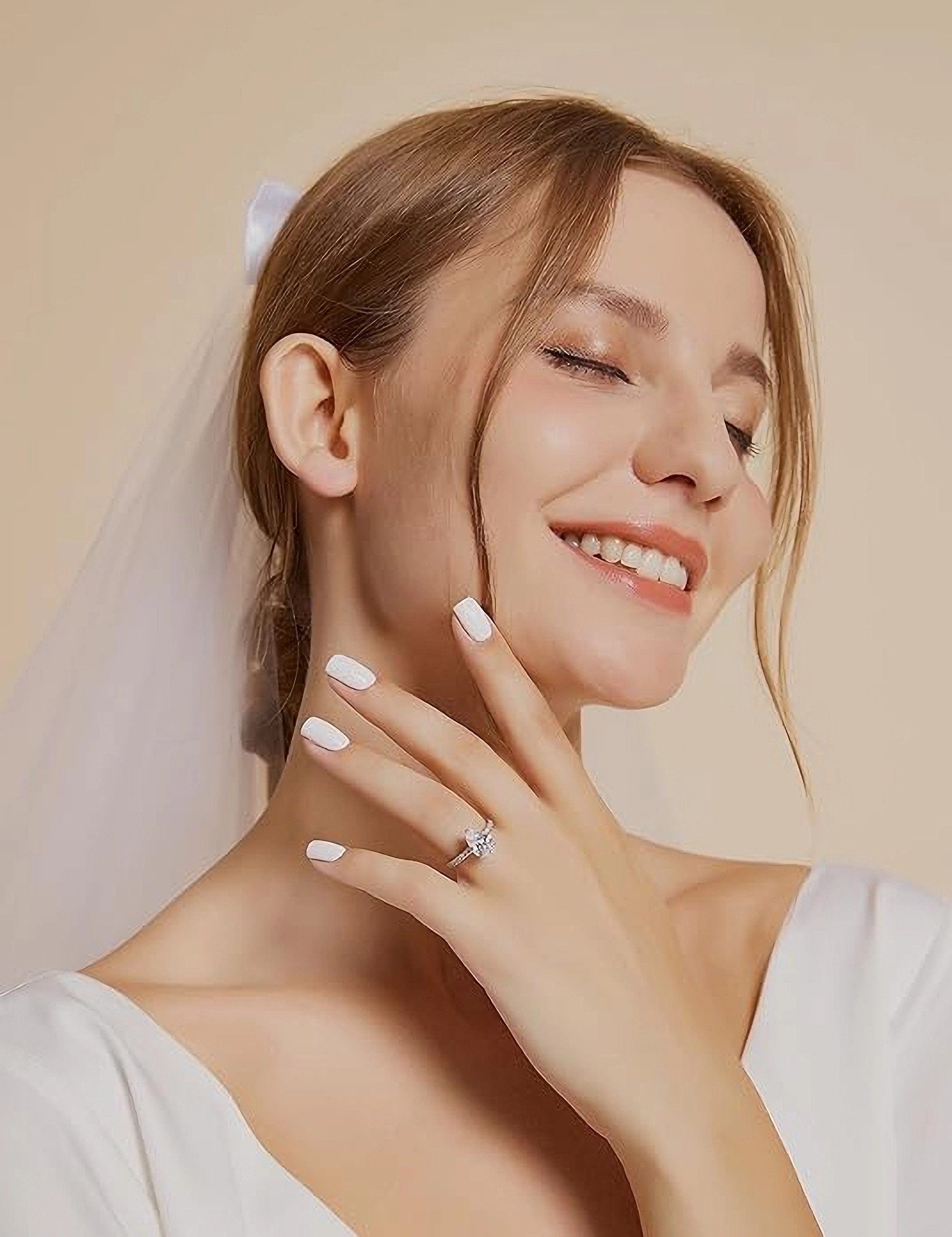 Jumpeak Verlobungsring 585 Gold, 2 Karat Labordiamant im Tropfenschliff, Damen-Ehering, E,vvs1,2EX,IGI-Zertifikat,ring damen,geschenk