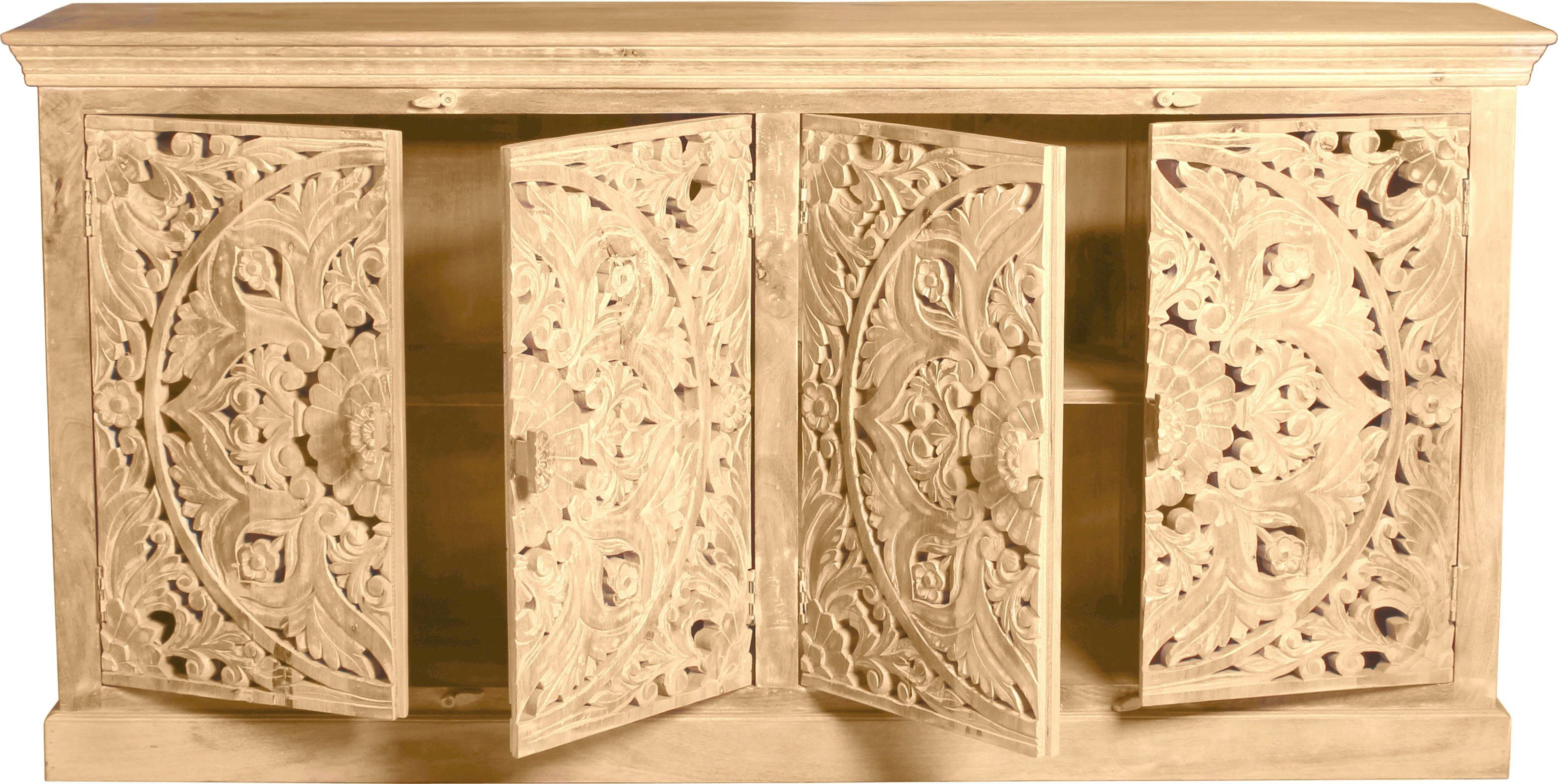 SIT Sideboard Massives Sideboard aus recyceltem Altholz, Massives Sideboard aus recyceltem Altholz