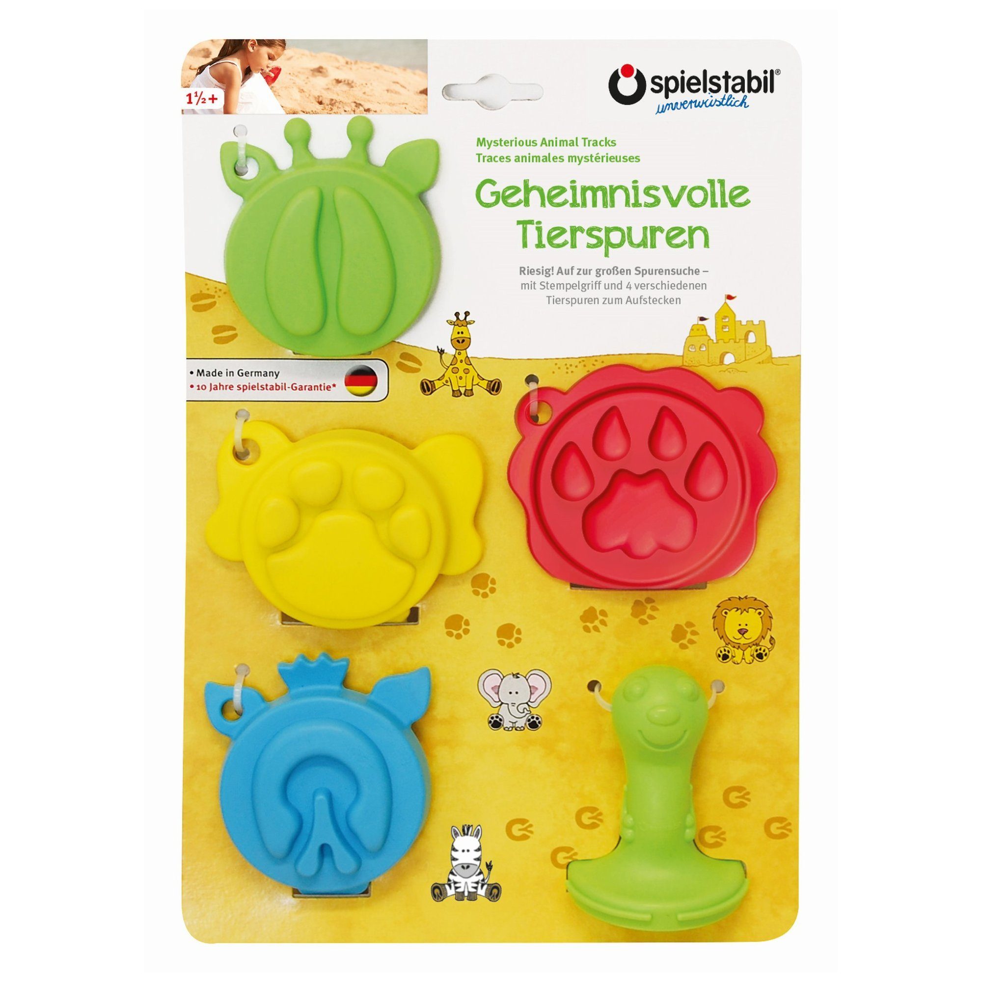 Spielstabil Spielzeug-Gartenset Spielstabil Geheimnisvolle Tierspuren fashion 5-teilig, (5-tlg), Tierspuren