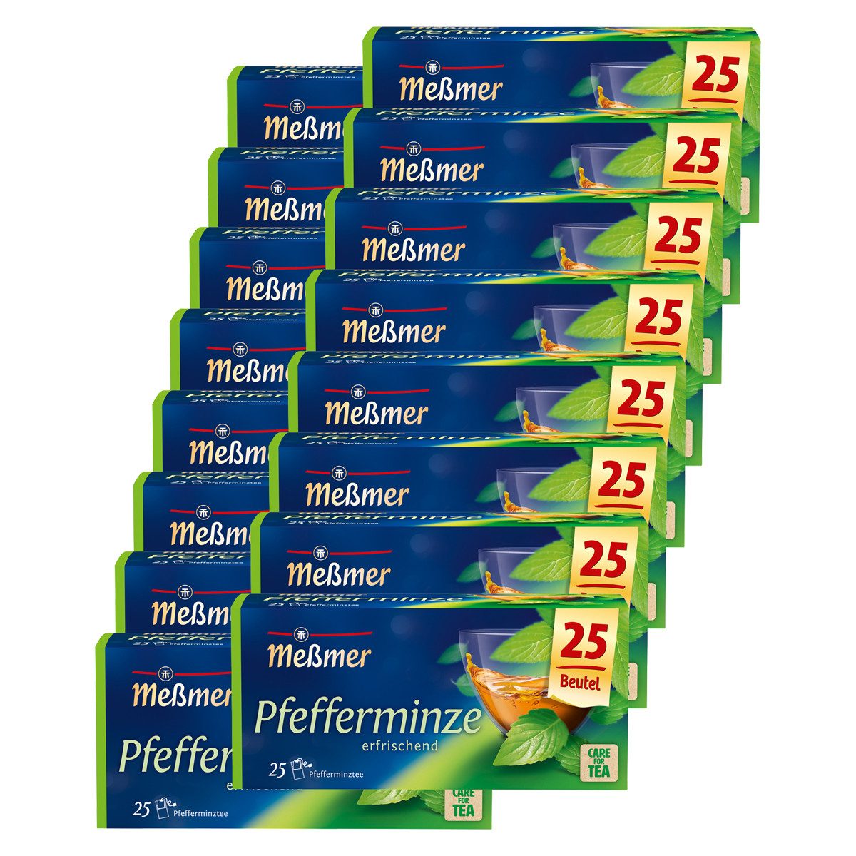 Meßmer Tee, Meßmer Pfefferminze frisch würzig Pfefferminz Kräutertee 56g 12er Pack