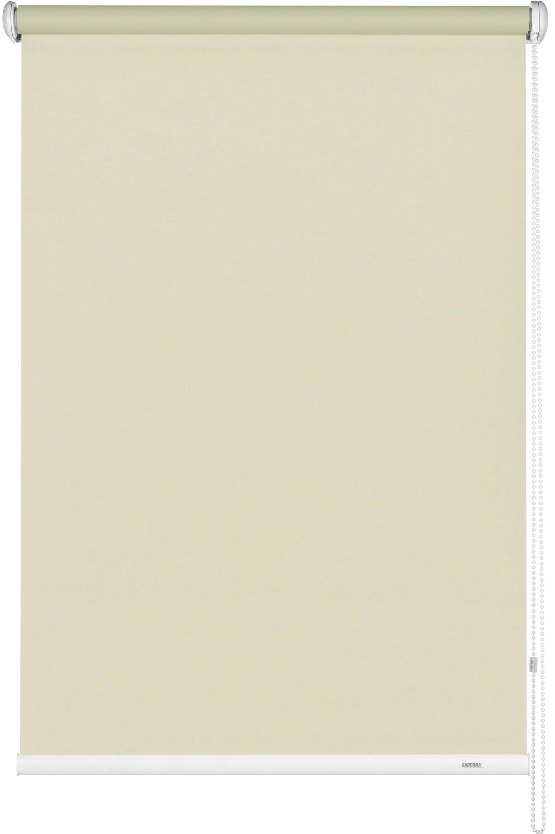 Seitenzugrollo Uni-Rollo Abdunklung, GARDINIA, verdunkelnd, verschraubt,  Abschlussprofil in weiß