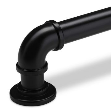 SO-TECH® Möbelgriff Bügelgriff TUBEOS schwarz BA 128 - 320 mm - incl. Schrauben, incl. Schrauben