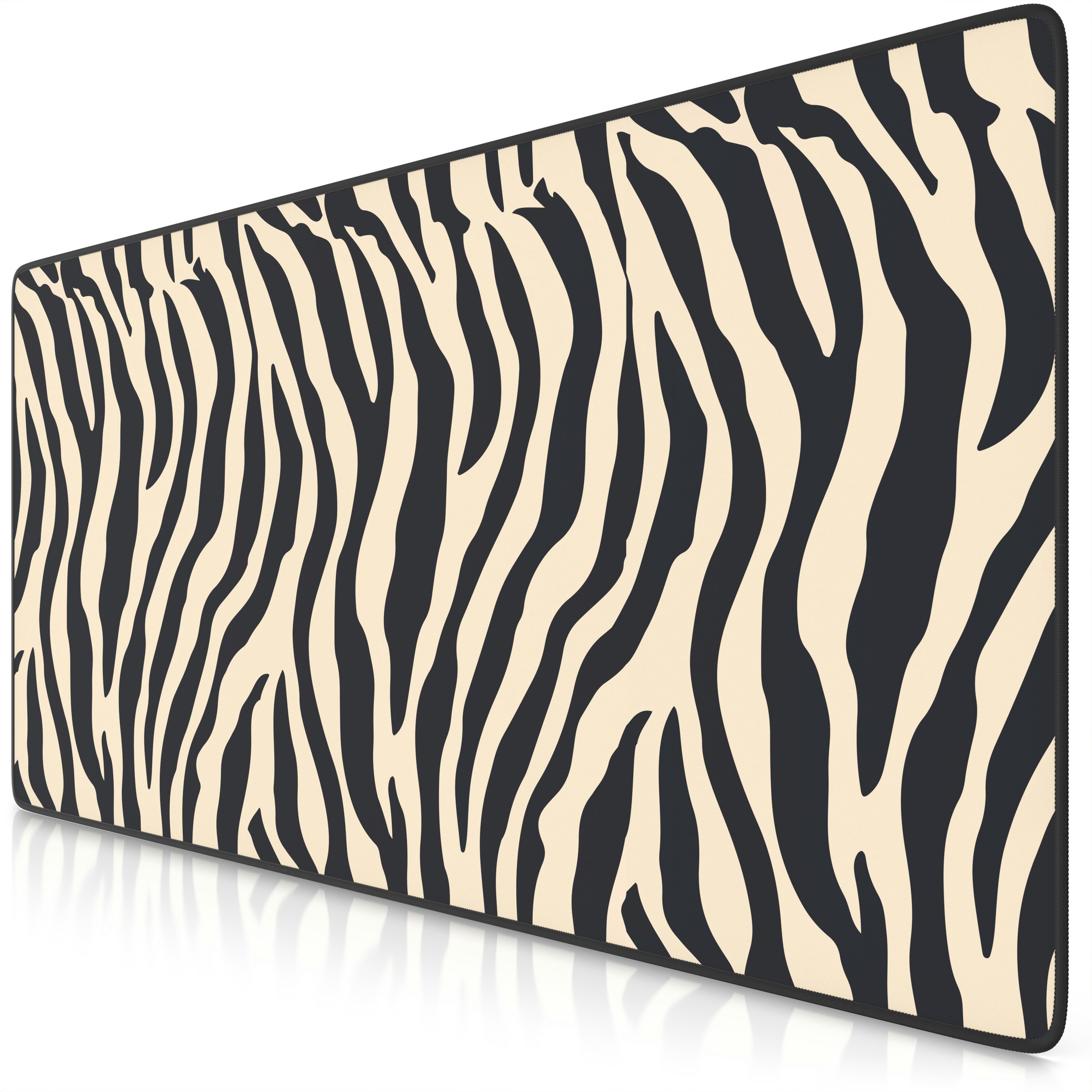 Titanwolf Gaming Mauspad XXL Mauspad 900x400, Zebra-Muster, Schreibtischunterlage (1-St), rutschfeste Rückseite, Geschwindigkeit & Präzision, wasserabweisend von Titanwolf
