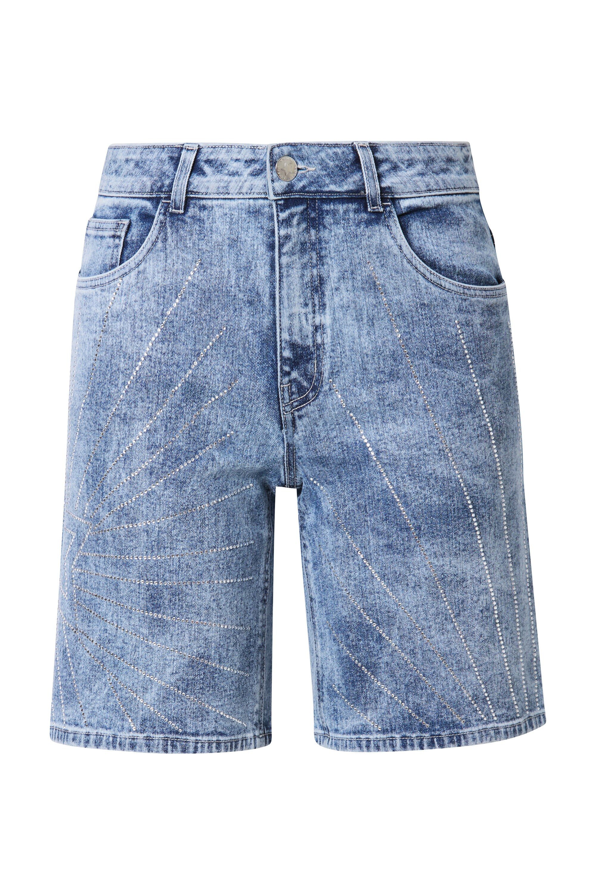 Angel of Style 5-Pocket-Jeans Jeans-Shorts Glitzersteinchen-Stern 5-Pocket günstig online kaufen