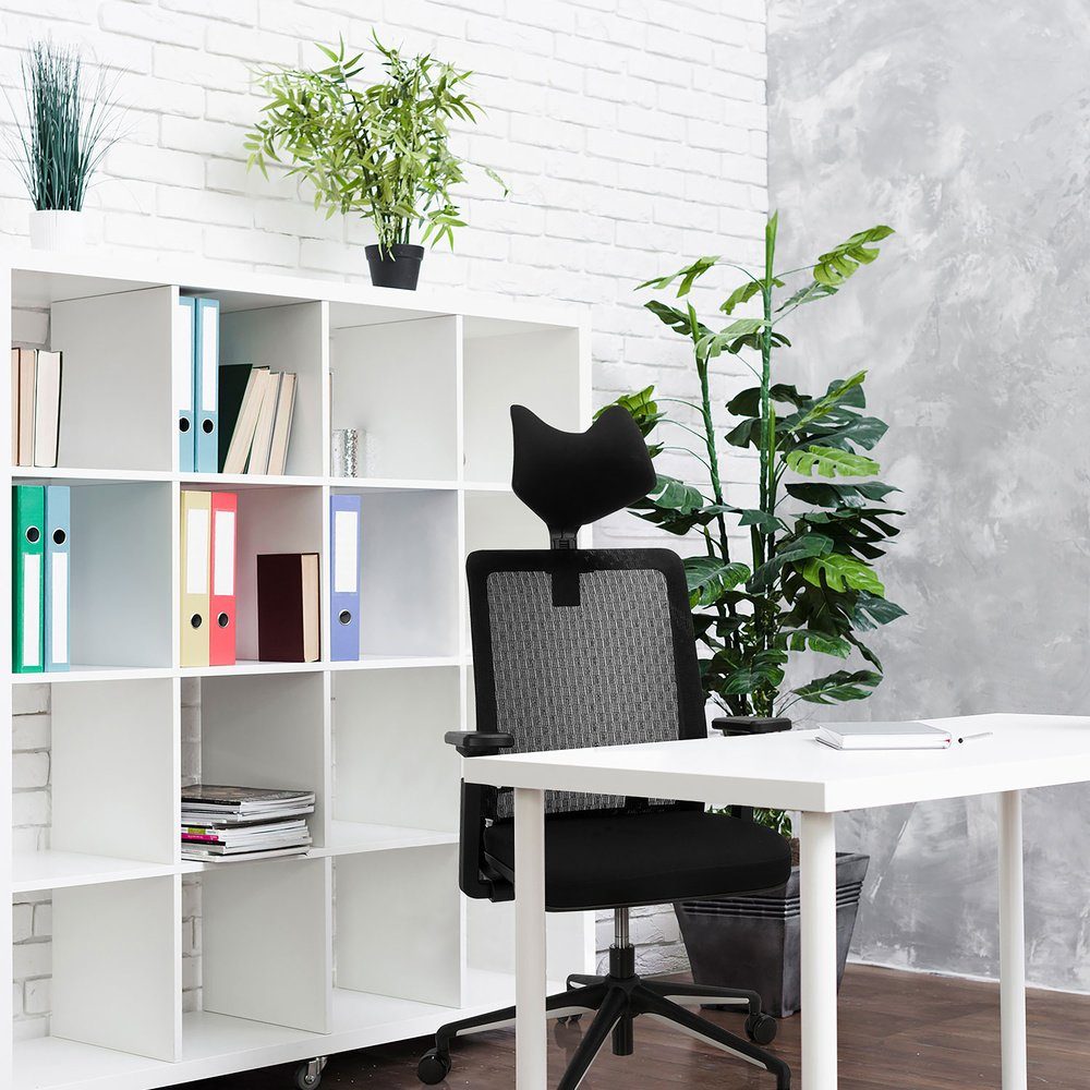 (1 OFFICE Drehstuhl MA St), Profi Bürostuhl hjh SKATE Stoff/Netzstoff Schreibtischstuhl ergonomisch