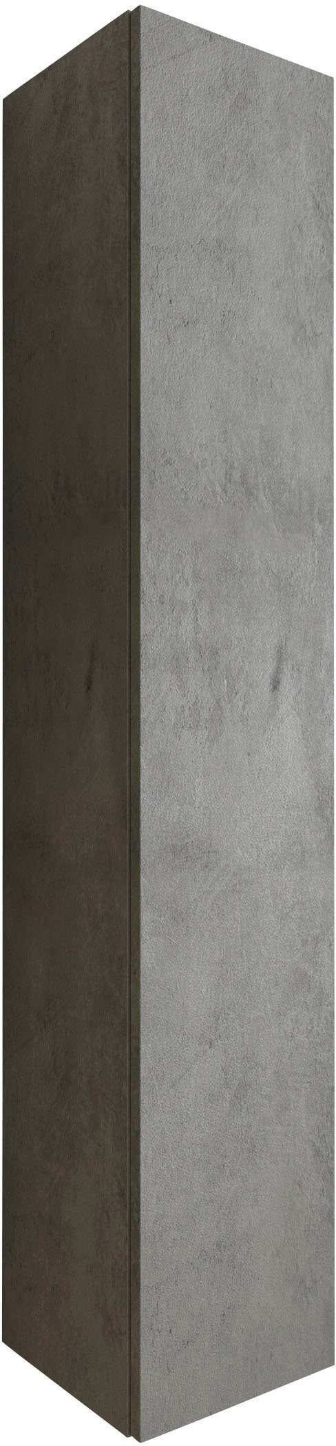 welltime Hängeschrank Hamburg Badschrank mit 1 Tür, Höhe 138 cm, Breite 25 cm