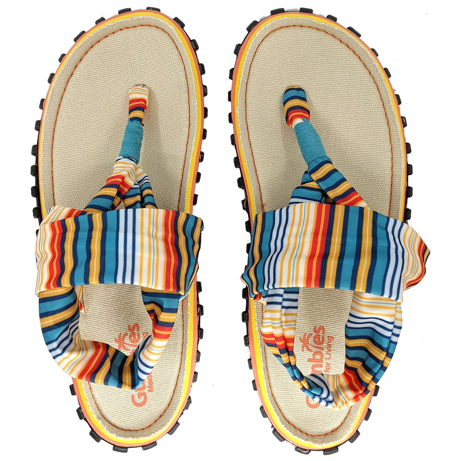 Gumbies Slingback in Beach Chair Riemchensandalette aus recycelten Materialien hergestellt, stabile Gummisole