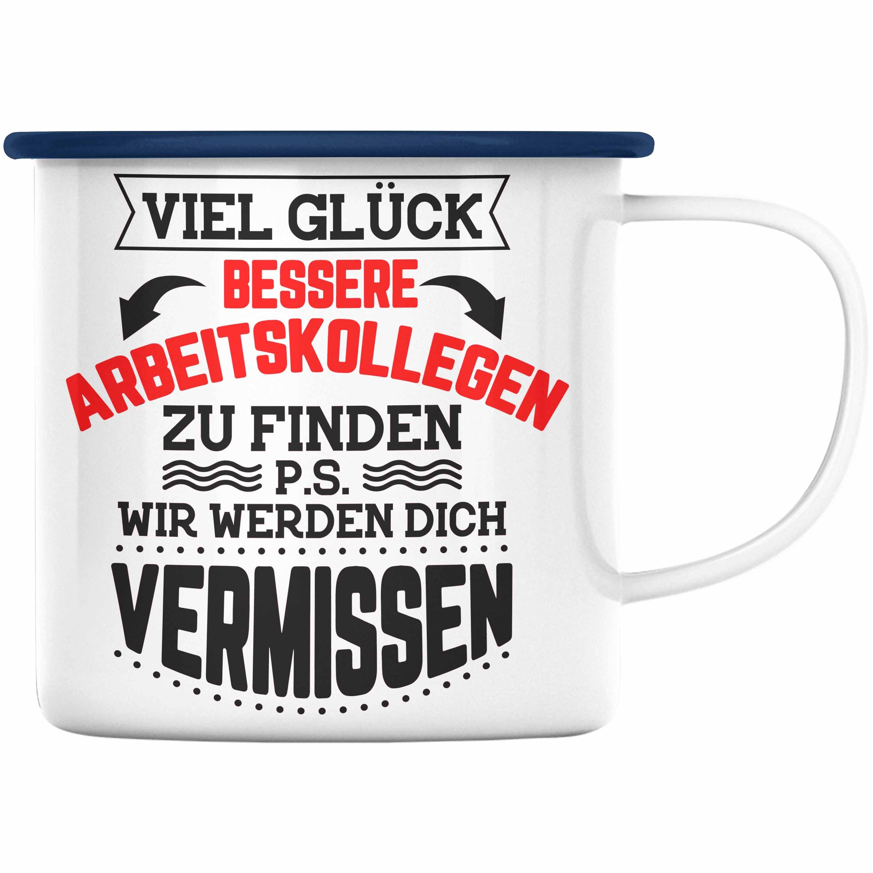 Trendation Thermotasse Trendation Jobwechsel Emaille Tasse Geschenk