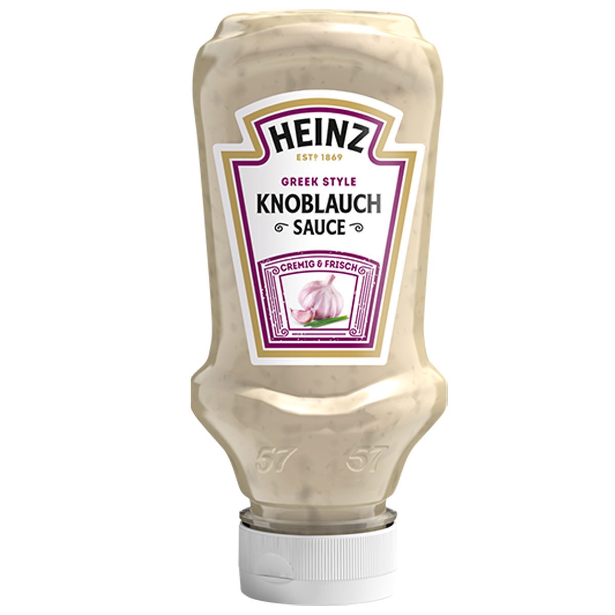 Heinz, Heinz Knoblauch Sauce Greek Style mit frischer Knoblauchnote 220ml