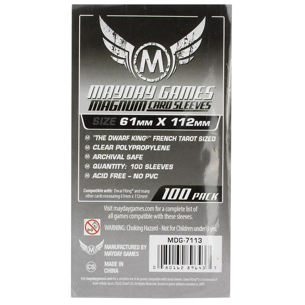 Mayday Games Spiel Standard Platinum Hüllen 61x112mm 100 Stück - 7113