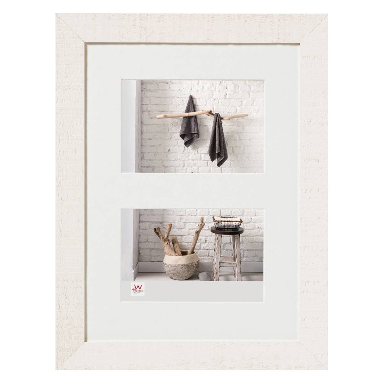 Walther Design Bilderrahmen HOME, Holz, Polarweiß, 10 x 15 cm, (1 St)