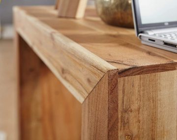 furnicato Beistelltisch MUMBAI Massiv-Holz Akazie 60 x 35 cm Wohnzimmer-Tisch