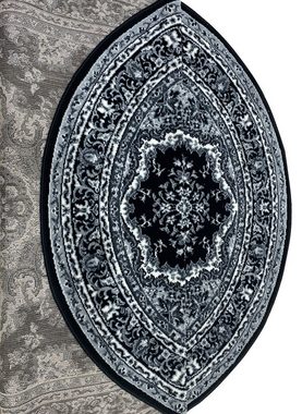 Teppich Oriental, Home affaire, oval, Höhe: 7 mm, Orient-Optik, mit Bordüre, Kurzflor, pflegeleicht, elegant