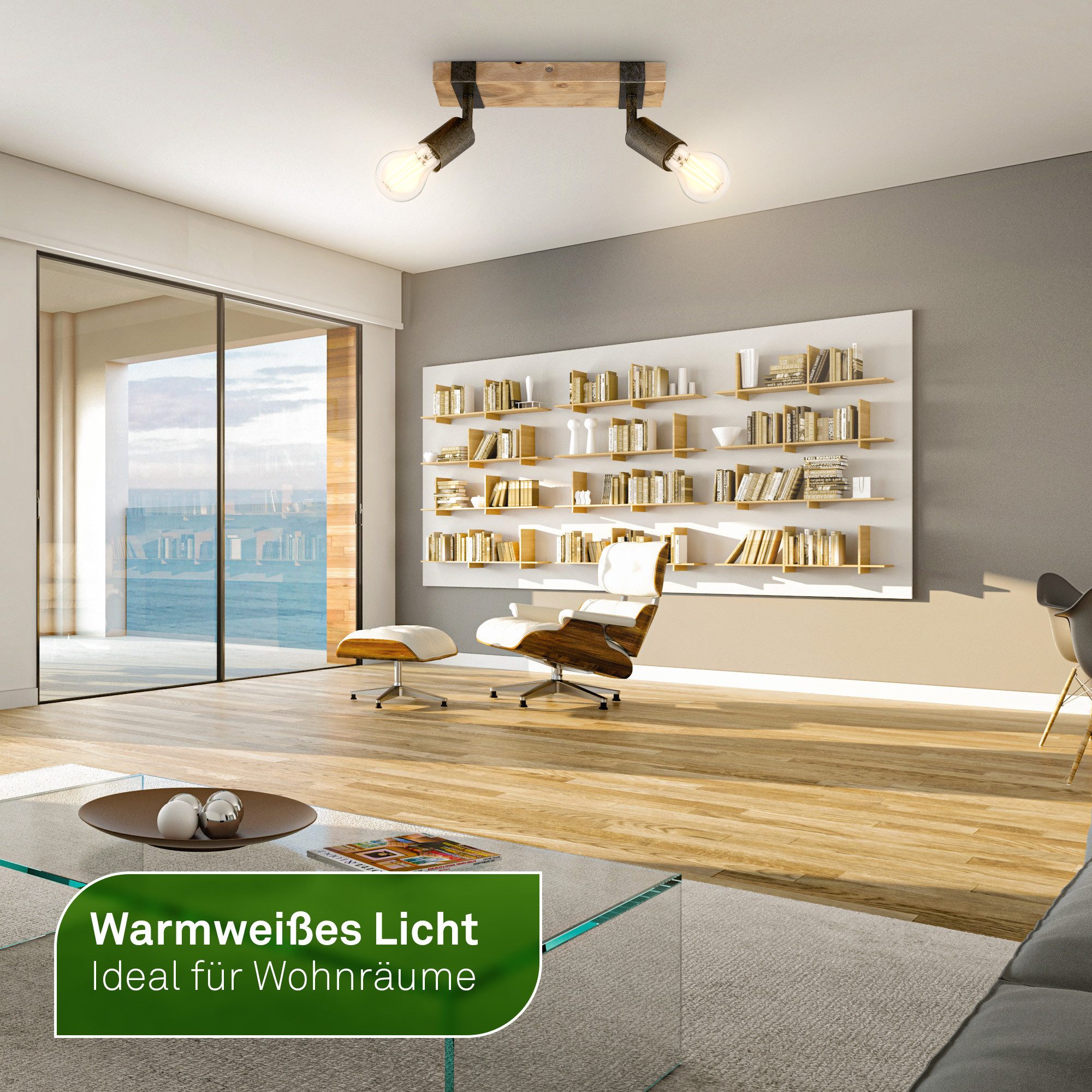 Briloner Leuchten LED-Leuchtmittel 2er Set EEK A Warmweißes Licht, E14, E27, GU10, ultra energieeffizient, versch. Formen und Größen – Bild 5 von 5